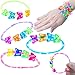 Produktbild German Trendseller® - 6 x Schmetterling Glitzer Armbänder für Kinder  Schmuck Armbänder Kindergeburtstag  Mitgebsel  Jelly  Kinderschmuck  6 Stück