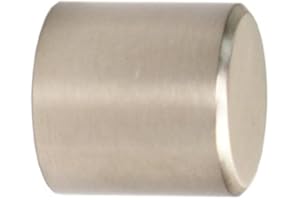 iso-design Edelstahl Endstück Kappe für 12 mm Gardinenstangen – Set 2