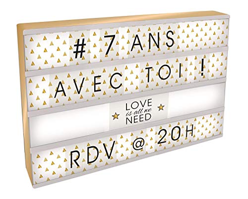 D.KO K.DO Boite Lumineuse à Message Personnalisable