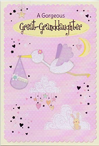 A Gorgeous Great-Granddaughter - Stork New Baby Card
