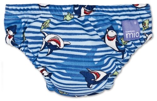 Bambino Mio Swim Nappy, Blue Shark, Size: Small (Manufacturer Size: 5-7kgs, 11-16lbs)