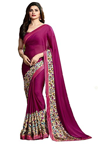 Vivera Womens Georgette Saree(VRSITARA_MAROON7) RS.444 (82.00% Off) - Amazon