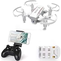 IZI JX 1601HW Rtf Mini Drone WiFi FPV with 720P Camera Altitude Mode Foldable Arm RC Quadcopter (White, 2.0 MP)