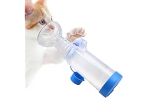 XUNBOO Camera per animali domestici Distanziatore inalatore per gatto o cane Distanziatore portatile con esclusivo indicatore di respirazione (maschera per gatti)