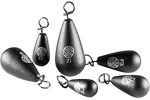 ‎LMAB LMAB Tungsten Fastach Fishing Weight Lead Free for Shallow Rig & Jika Rig, for Hanging with Clip, Weight Set, Coated, for Bass Fishing, Pike Fishing and Zander Fishing