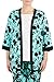 Ann Harvey Womens Oriental Print Kimono Green Size 30