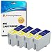 Produktbild 4 Tintenpatronen kompatibel zu Epson T050 für Epson Stylus Colour 400 440 460 500 580 600 600Q 640 660 670 C20 C20SX C20UX C40 C40SX C40UX - Schwarz, hohe Kapazität