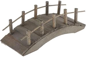 T TOOYFUL Pont en Bois Miniature Décoration pour 1/12 Scène de Jardin Miniatures - Petit