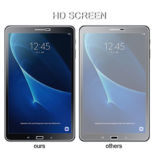 VIFLYKOO Samsung Galaxy Tab A 10.1 displaybeschermfolie, hardheidsgraad 9H 2,5d superdünn krasvast HD Helder Ballistic gehard glas displaybeschermfolie voor Samsung Galaxy Tab A 10.1 2016 t580 N - 4