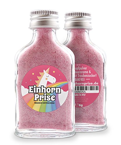 Einhorn Prise© | Premium XXL Schnupfpulver aus Erdbeeraroma, Menthol und Traubenzucker (℮12g, rosa) | Lustiges Einhorn-Geschenk, magisch erfrischend | Schnupftabak Derivat | TABAKFREI - 3
