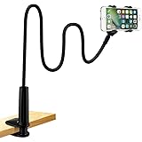 Cell Phone Holder, Lonzoth Universal Phone Holder Clip Lazy Bracket Flexible Gooseneck Clamp Long Arms Mount for iPhone…
