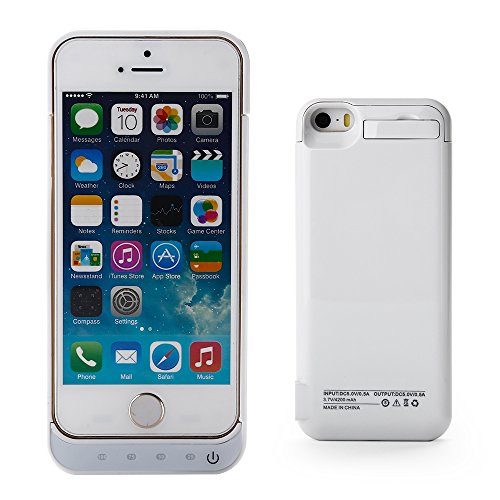 ZOGIN Funda Protectora Cargador con Bater a 4200mAh Funda de Bater a Externa para iPhone 5 5C 5S Color Blanco reviews ZOGIN Funda Protectora Cargador con Bater a 4200mAh Funda de Bater a Externa para iPhone 5 5C 5S Color Blanco