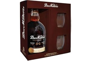 RON DOS MADERAS P.X. 5+5 AÑOS - 1 bottiglia da 0,70l. e 2 bicchieri - WILLIAMS & HUMBERT - m