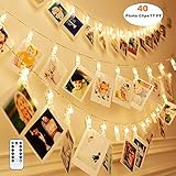 【Batteriebetrieben Fotolichterkette】- Die Lichterkette wird mit 3 AA Batterien betrieben, die nicht im Lieferumfang enthalten sind.