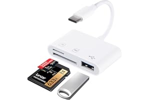 AGEEMY USB C SD Card Reader, Micro SD to Type C Adapter for iPad/Mac/Laptop, Type C OTG Adapter USB C to Micro SD TF Memory Card Reader, Camera Memory Card Adapter for iPhone 15/iPad Pro/MacBook/Galaxy S20