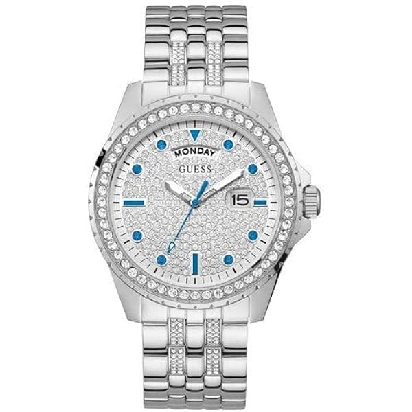 Guess Orologio Analogico Quarzo Donna con Cinturino in Silicone W1053L1