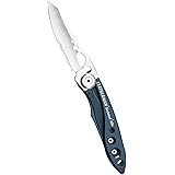 LEATHERMAN - Skeletool KBX Multifunktionsmesser, klein, leicht und kompakt, Denim Blau