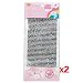 Produktbild TOOGOO(R) 2 x 918 2.5~3mm klare selbstklebende Strass