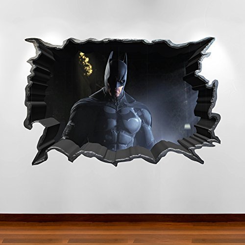 3D Volle Farbe Wandkunst Aufkleber Batman Ausgebrochenes Superheld Kinderzimmer Wandgemälde Aufkleber Grafik Transferdruck