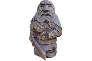 YQkoop Estatuas de dioses nórdicos – Odin Thor Tyr Ulfhednar Estatua Norse Viking Mitología Figurines Nórdicos Paganos Adornos Arte para Decoración de Oficina en Casa (Probar), 10 cm (3.9 pulgadas)