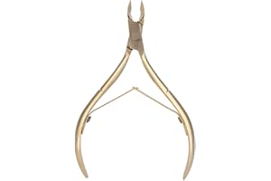 WANDISY Nail Cuticle Nipper, Stainless Steel Dead Skin Scissor Cuticle Cutters Remover Nail Clippers Nail Care Tool for Manicure and Pedicure(Gold)