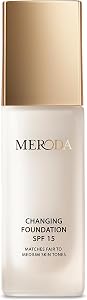 MERODA® Changing Foundation SPF 15 [LIGHT TO MEDIUM SKIN] - Foundation Color Changing - Farbwechselnde Foundation für Re