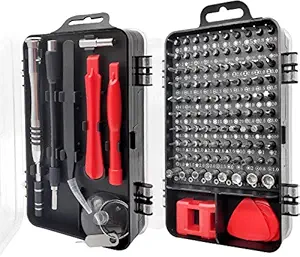 Farraige Latest PC Repair Screwdriver Set, 110 in 1 Professional Precision Screwdriver Set, Multi-Function Magnetic Repair Computer Tool Kit Compatible with Mobiles/Tablets/Glasses/Laptop/PC etc