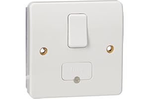 ANNTUK MK Logic Plus K330 WHI 13A Double Pole Switched Connection Unit/w.flex, Standard White