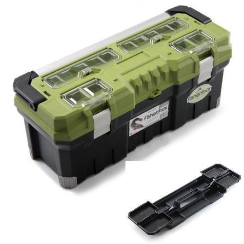 Preisvergleich Produktbild Werkzeugkasten mit Organizer 752x300x304mm grün / schwarz