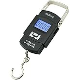 Busstier LCD Ekran Seyahat Bavul Ağırlık El Terazi, Dijital Taşınabilir Askılı Pilli Bagaj Tartısı, 50 Kg Kapasite, Balık Tar
