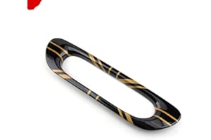 HDX Gold/Black Union Jack UK Flag ABS Sticker Cover Trim Cap for Mini Cooper ONE S JCW F Series F55 Hardtop F56 Hatchback F57 Covertible 2016-up (Rear Tail Light Lamp)