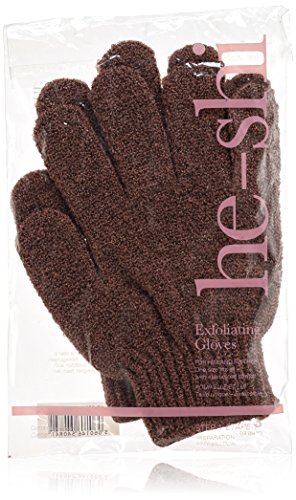 he-shi Exfoliating Gloves with Elasticated Stretch