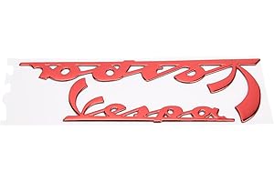 Adesivo per Vespa, Fydun Emblema Adesivo Rosso Adesivi 3D per Moto Tridimensionale Adesivi Emblema Accessori Decorativi per Moto per Vespa GTS300 LX125 LX150 IE Sprint Primavera 300 LX LXV(Rosso)