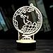 Price comparison product image CN-3D Night Lights-Creative 3D stereo acrylic LED table lamp, globe