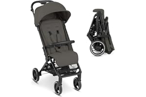 ABC Design Cochecito de viaje Ping 2 Trekking – Buggy infantil ideal para las vacaciones con ruedas grandes, posición plana y tamaño compacto – desde el nacimiento hasta 22 kg – Cloud