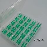 25 Vert bobines en boîte Plastique pour machines à coudre Husqvarna Viking 4131825-45