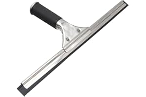 Matedepreso Non Slip Window Squeegee, Stainless Steel Glass Wiper for Home Window Cleaning (size:35x12.7cm)