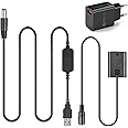 Raeisusp 5V-8,4V AC-PW20 USB-Kabel NP-FW50 Dummy-Akku Kit für A7S2 A7S A7II A7R A7RII A7m2 A37 A6000 A6300 A6500 A7000