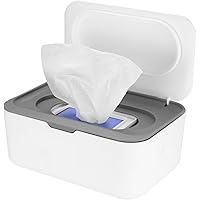 Portafazzoletti In PP Con Coperchio Sigillato - Per Salviette Umidificate O Carta Igienica - Bianco - Foto 9