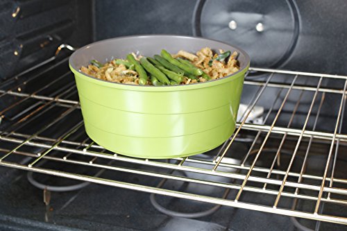 Neoflam Midas Cast 9-Piece Aluminum Cookware Set with Detachable Handle, Multicolored