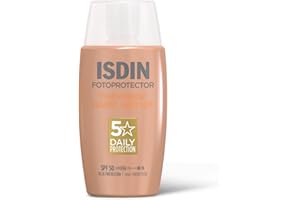 ISDIN Fusion Water Magic Color SPF 50, Protector solar facial de uso diario ultraligero con color, 3 tonos disponibles, 50ml