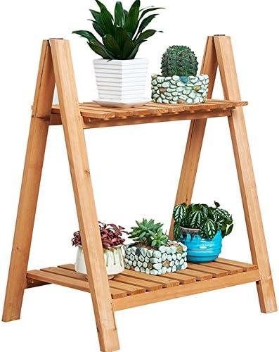 Flower Stand Flower Shelf Flower Rack Multifunctional Flower Pots Wooden Flower Balcony Pot Display Shelf Planter Herbs Flower Stands Shelf Ladder Garden Outdoor Flower Stand