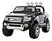 Price comparison product image Ricco Licensed Ford Ranger Black 4x4 Kids Ride on Car with Remote Control LED Lights and Music