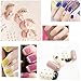 SelfTek 12Pcs Nail Art Tips Caviar Beads Nail Art Mini Bottles Micro Balls for Nail Art Tips Decoration Multi-Color