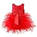 YiZYiF Baby Girls Flower Dresses Kid Beading Bodice Big Bow Pageant Wedding Princess Birthday