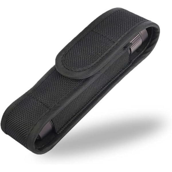 Borbotta Torcia Caccia Nylon Custodia Tattica Per Torcia - Borsa Molle Con &deg; Per Cintura, Ideale Per Caccia Clip Girevole 360