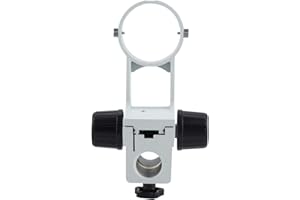ZUNATE Soporte enfocado para microscopio, diámetro del soporte para microscopio estéreo Soporte de enfoque de 76 mm con cola