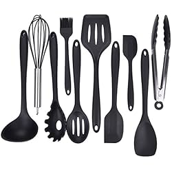 hollylife 10 Pcs Silicone Set Ustensiles de Cuisine Kit d'Accessoires