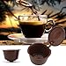 Produktbild leoboone 3 Teile/Satz Wiederverwendbare Kapsel Tasse Kaffee Filterkörbe Küche Nachfüllbar Professionelle Pods Maschinen Filter Tassen Werkzeug, braun