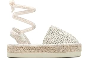 B&W Break&Walk Alpargatas de Verano Mujer - Sandalias Verano de Yute con cuña para Mujer y niña